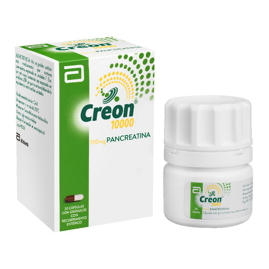 Creon 10000 UI x 20 Cápsulas con Gránulos de Recubrimiento Entérico, , large image number 0