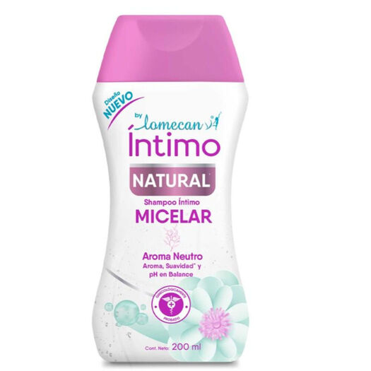 Shampoo Íntimo Lomecan V Micelar Natural 200 Ml, , large image number 0