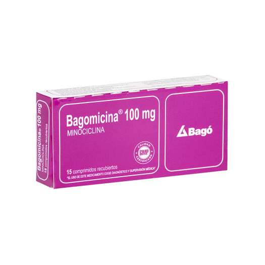 Bagomicina 100 mg x 15 Comprimidos Recubiertos, , large image number 0
