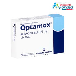 Optamox 875 mg x 14 Comprimidos Recubiertos