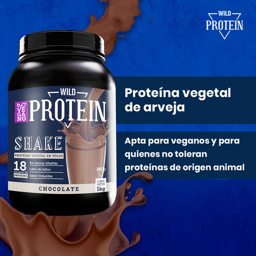 Wild Protein Shake Chocolate Vegan 1 Kg, , large image number 3