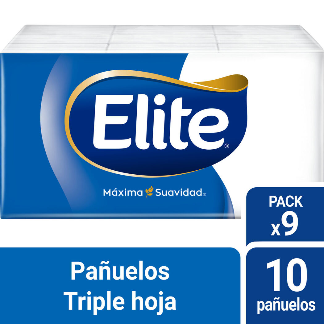 Elite Pañuelo Desechable Con Aloe Vera x 9 Unidades, , large image number 0