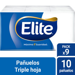 Elite Pañuelo Desechable Con Aloe Vera x 9 Unidades