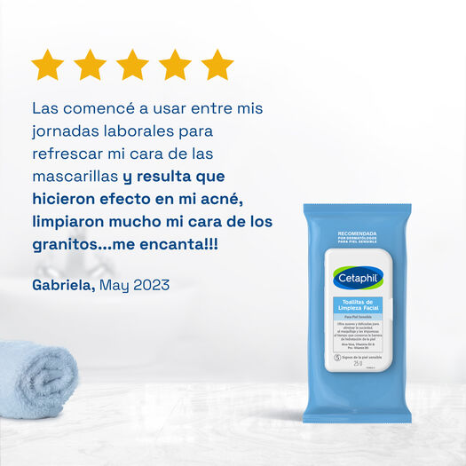 Toallitas Desmaquillantes Cetaphil 25un, , large image number 2