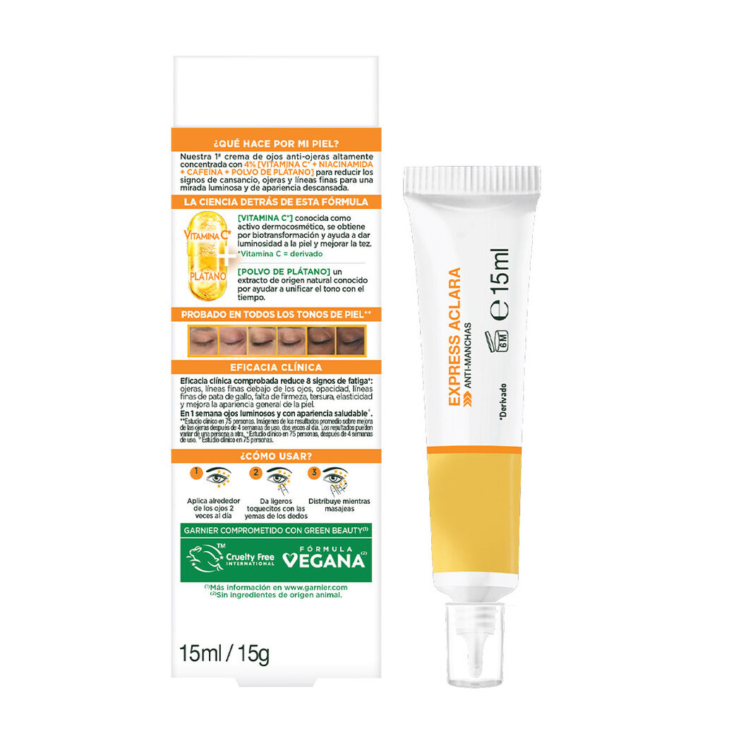 Crema Ojos Garnier Express Aclara 15Ml, , large image number 2