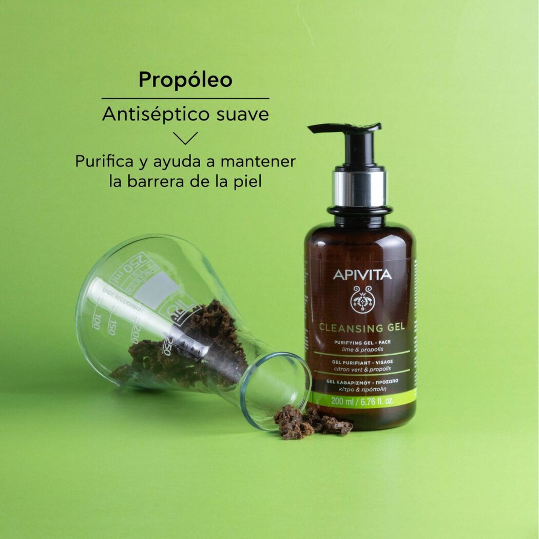 Gel Apivita Facial Limpiador 200 mL, , large image number 4