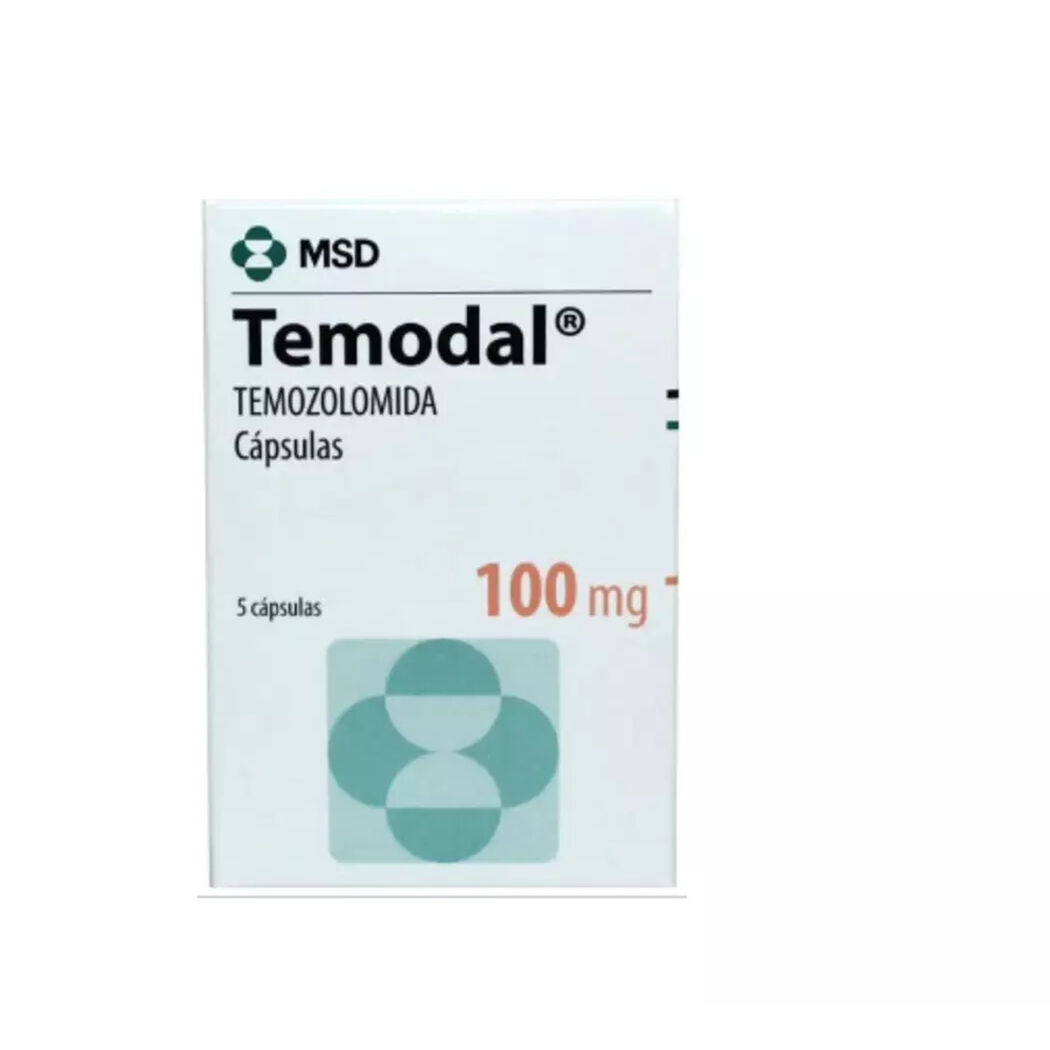 Temodal 100 mg x 5 c&aacute;psulas, , large image number 0