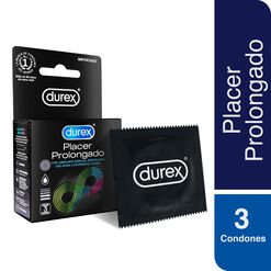 Durex Condones Placer Prolongado 3 unidades