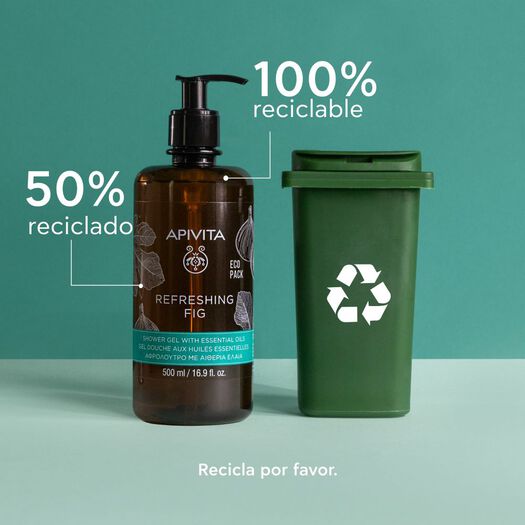 Gel Apivita de Baño Refreshing Fig 500 mL, , large image number 4