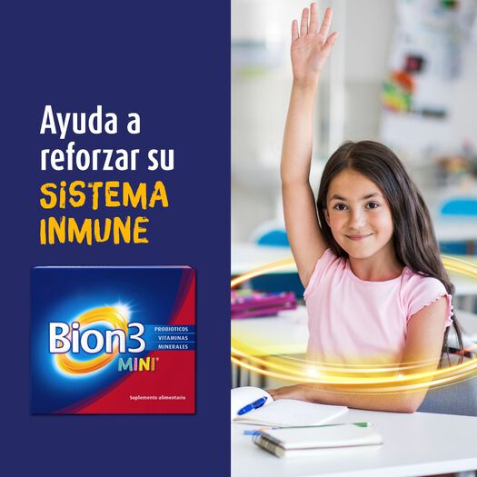 Bion3 Mini con Vitaminas, Minerales y Probióticos 30 Comprimido Masticable, , large image number 2