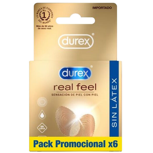 Preservativo Durex Real Feel 6Un, , large image number 0