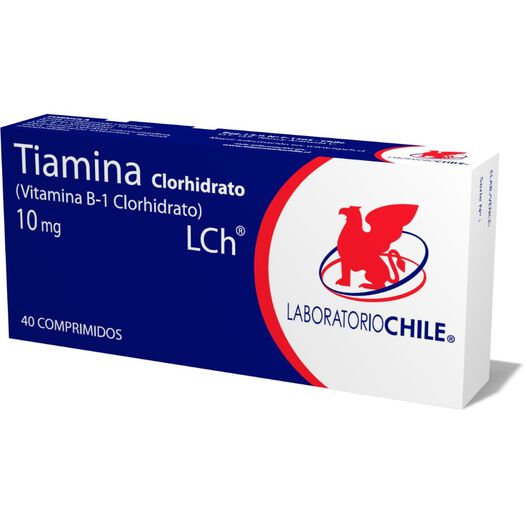 Tiamina Clorhidrato 10 mg x 40 Comprimidos CHILE, , large image number 0