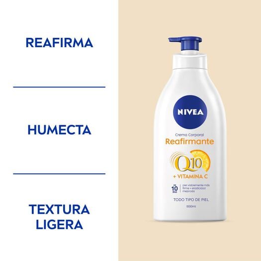 CREMA CORPORAL NIVEA REAFIRMANTE Q10 1000ML, , large image number 1