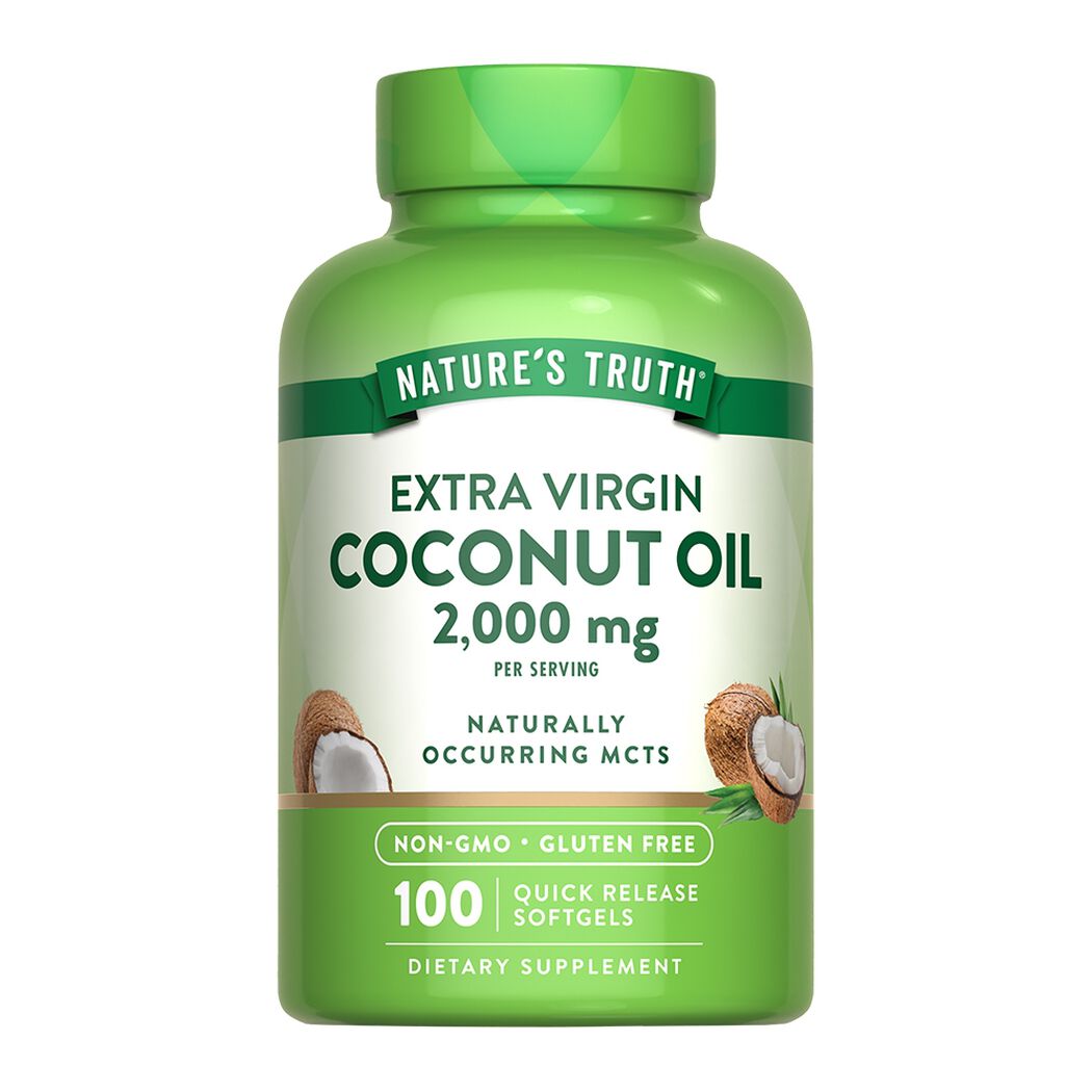 Nature&rsquo;s Truth Coconut Oil 2000 mg 100 C&aacute;psulas, , large image number 0