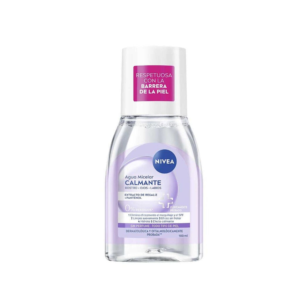 Agua Micelar Nivea Suavizante Piel Sensible 100 mL, , large image number 1
