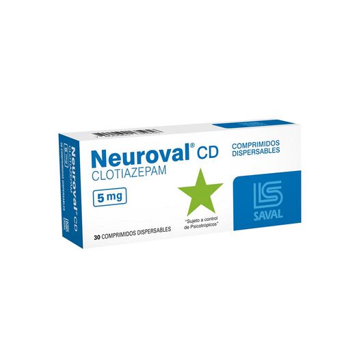 Neuroval Cd 5 mg Caja 30 Comp. Dispersables, , large image number 0