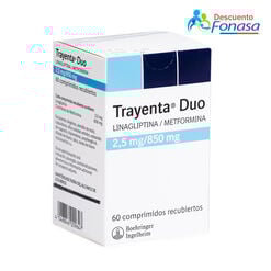 Trayenta Duo 2.5 mg/850 mg x 60 Comprimidos Recubiertos