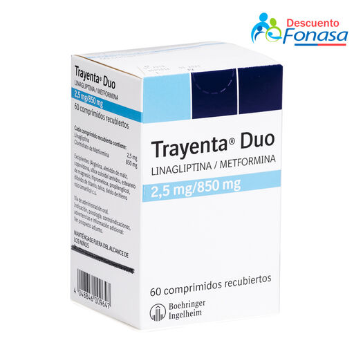Trayenta Duo 2.5 mg/850 mg x 60 Comprimidos Recubiertos, , large image number 0