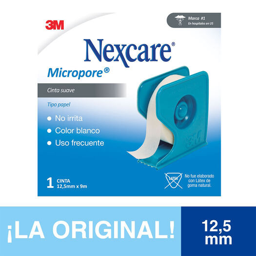 Nexcare¿ Cinta Adhesiva Micropore Blanca 12,5mm x 9,1mts, , large image number 0