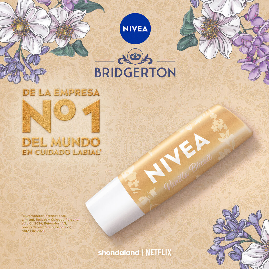 B&aacute;lsamo Labial Nivea Vanilla Biscuit Edici&oacute;n Limitada Bridgerton, , large image number 2