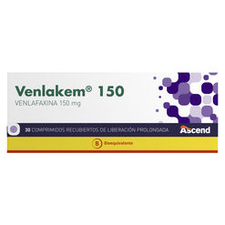 Venlakem Venlafaxina 150 mg 30 Comprimidos Recubiertos