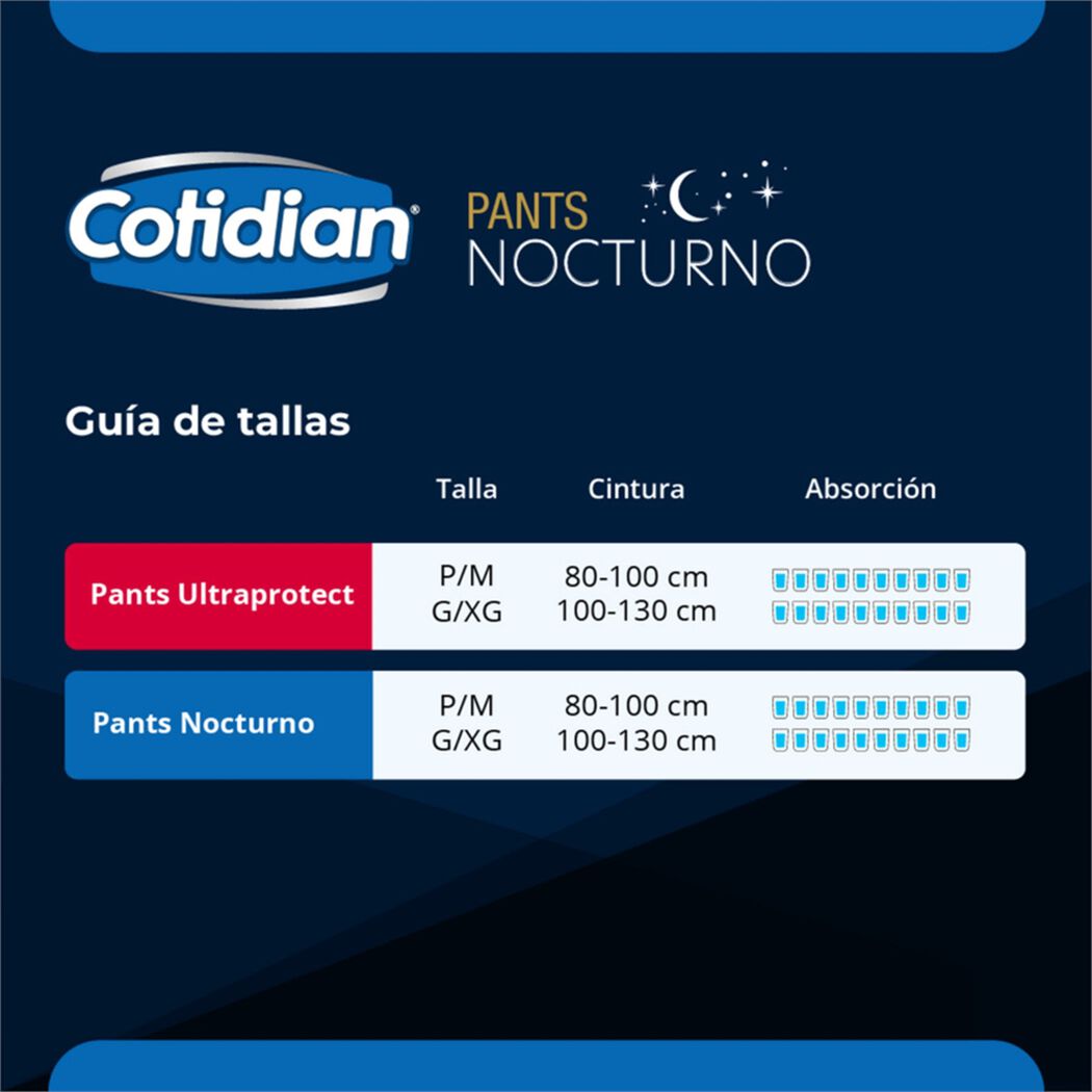 Pants Nocturnos Cotidian P/M 8 Un, , large image number 4