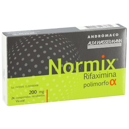 Normix 200 mg x 24 Comprimidos Recubiertos, , large image number 0