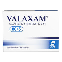 Valaxam 80 mg/5 mg x 30 Comprimidos Recubiertos