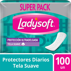 Protector Diario Ladysoft Suave 100 Un