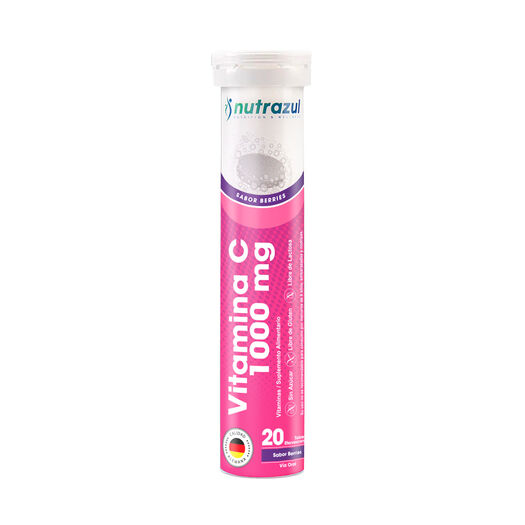 Vitamina C Nutrazul Efervescente Berries 20 Tabletas, , large image number 0