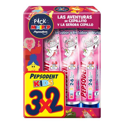 Pepsodent Tripack Minipep 50 g x 1 Pack, , large image number 0