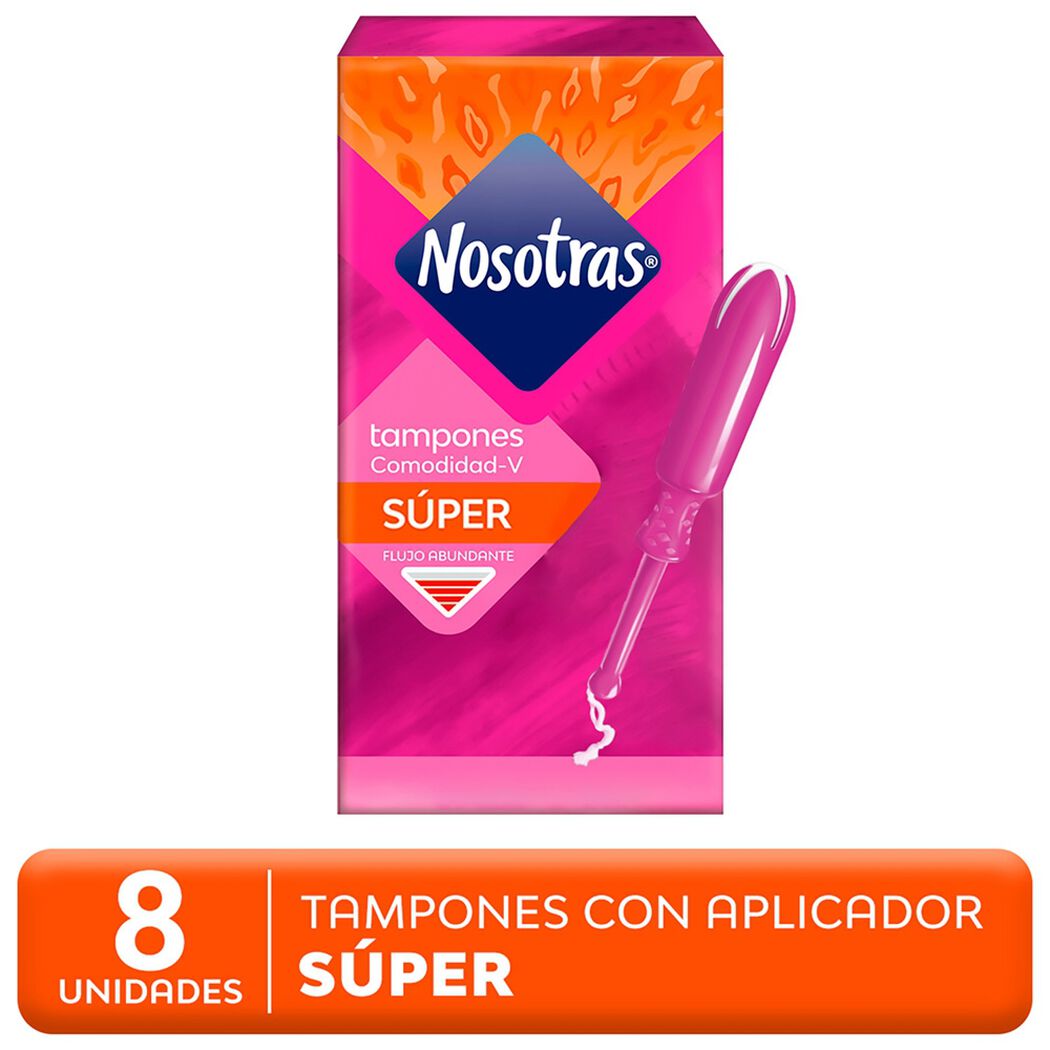 Nosotras Tampon Super Con Aplicador x 8 Unidades, , large image number 0