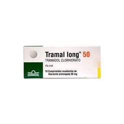 Tramal Long 50 mg x 10 Comprimidos Recubiertos de Liberación Prolongada