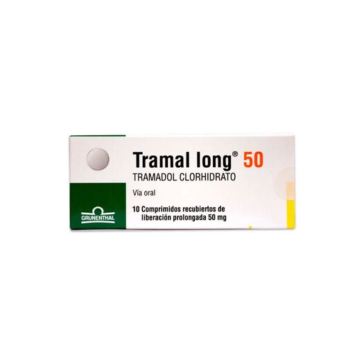 Tramal Long 50 mg x 10 Comprimidos Recubiertos de Liberación Prolongada, , large image number 0
