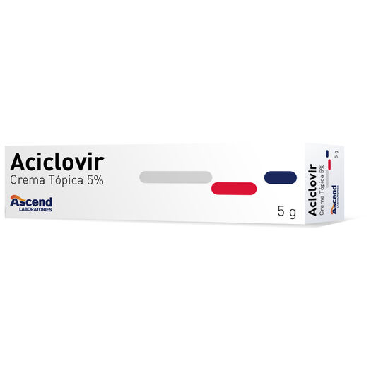 Aciclovir 5% Crema Dérmica Pomo 5 g ASCEND, , large image number 0