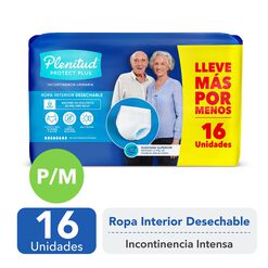 Ropa Interior Plenitud Protect Plus P/M 16 un