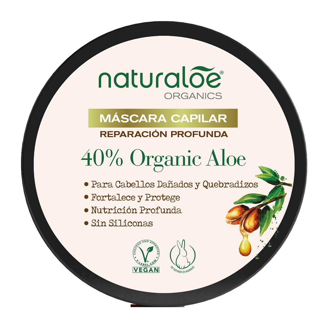 Máscara Capilar Naturaloe Aloe Vera Argán y Pantenol 300 mL, , large image number 1