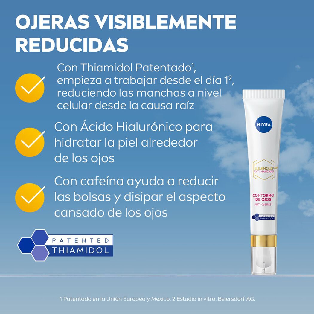 Contorno de Ojos Nivea Luminous Anti Manchas 15 mL, , large image number 2
