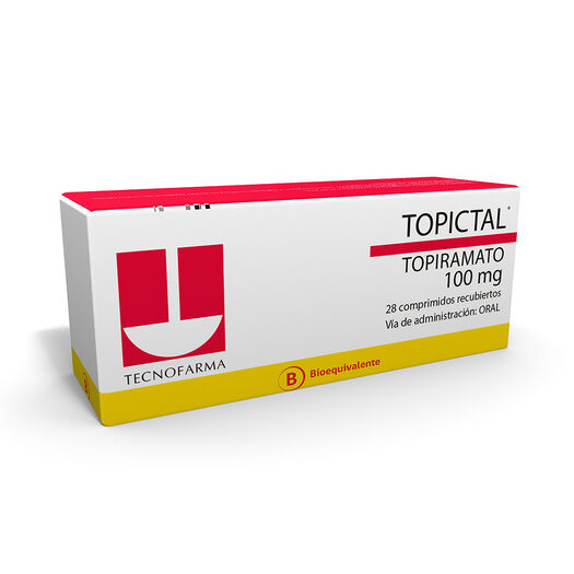 Topictal 100 mg x 28 Comprimidos Recubiertos, , large image number 0