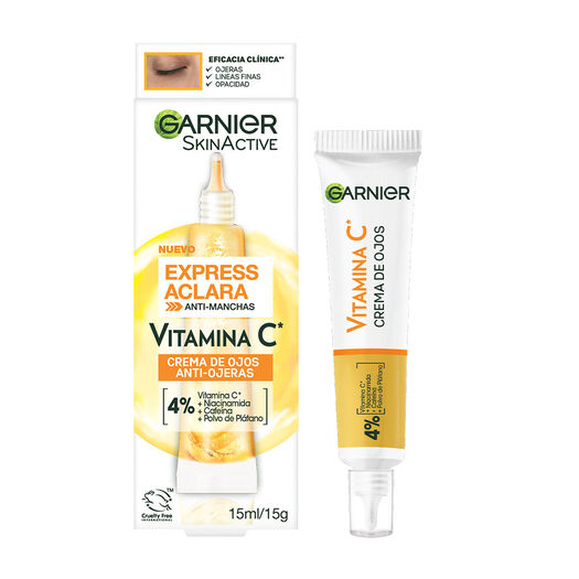 Crema Ojos Garnier Express Aclara 15Ml, , large image number 1