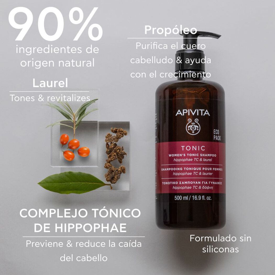 Shampoo Apivita Tonico Mujer 500 mL, , large image number 2