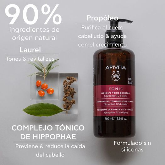 Shampoo Apivita Tonico Mujer 500 mL, , large image number 2
