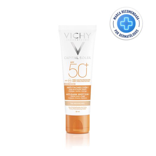 Protector Solar Rostro Capital Soleil Antimanchas 3 En 1 Fps 50+ 50 Ml, , large image number 0