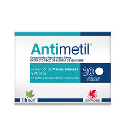 Antimetil 50 Mg 30 Comprimidos