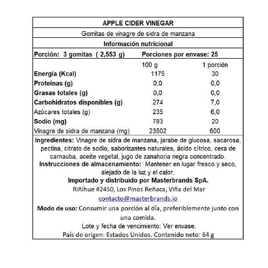 Gomitas Vinagre de Manzana Nature's Truth 75 un, , large image number 1