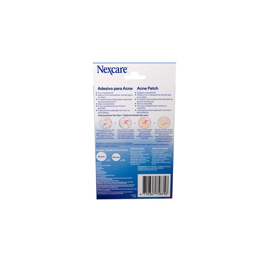 Parche Para Acn&eacute; Transparente Nexcare x 39 Parches, , large image number 1