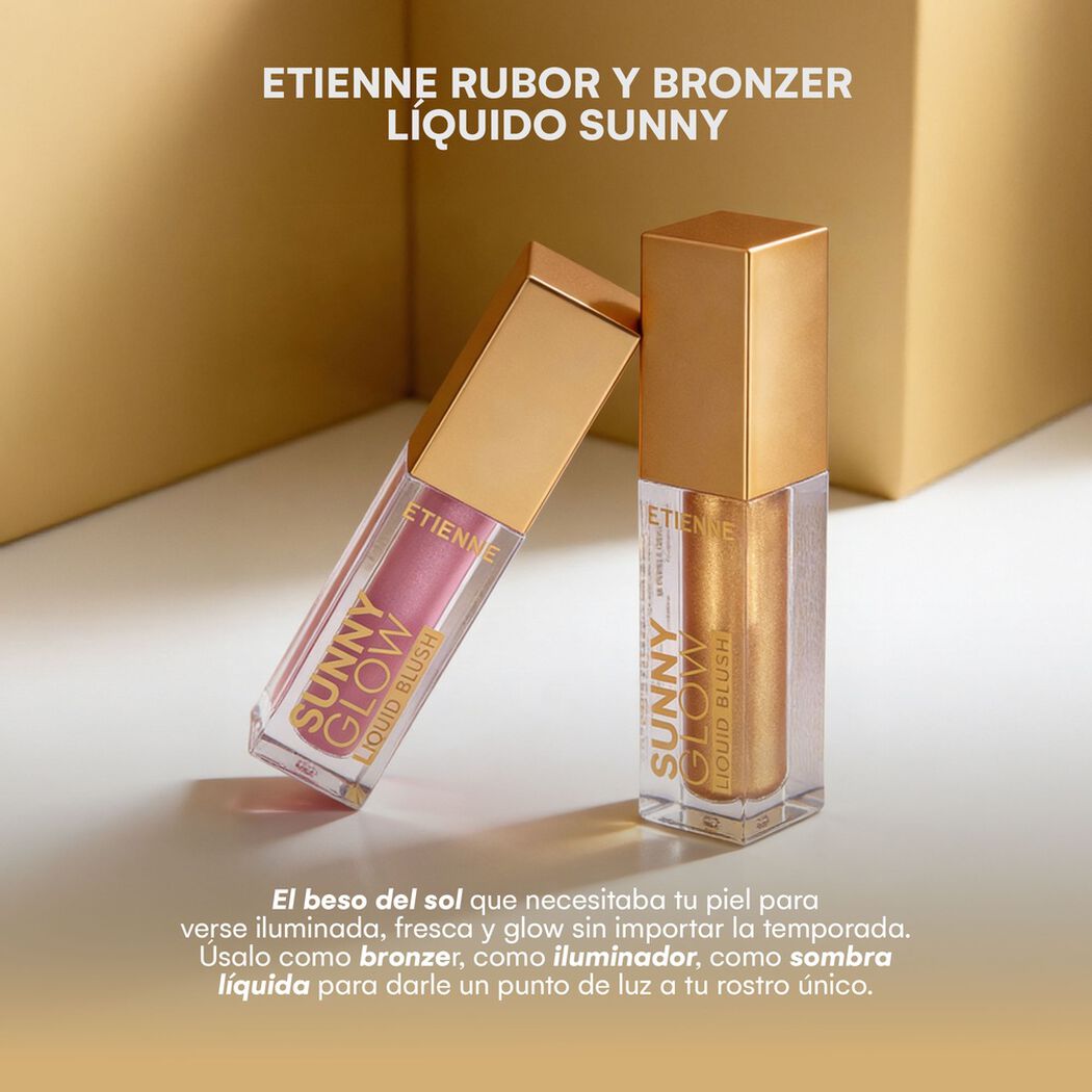 Rubor L&iacute;quido Etienne Sunny Glow Tono Bronze, , large image number 3