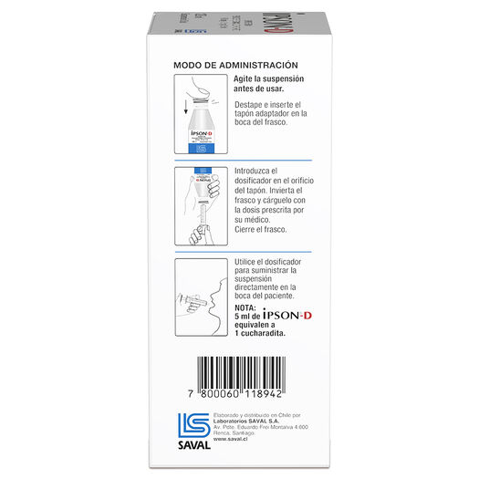 Ipson-D x 120 mL Suspensión Oral, , large image number 2