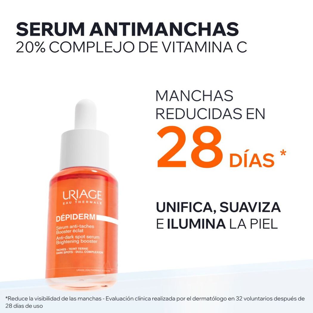 Serum Uriage Depiderm Booster Iluminador 30 mL, , large image number 1