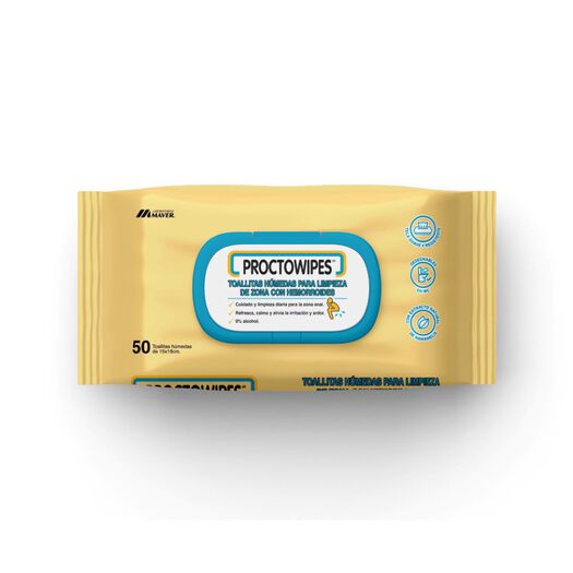 Toallitas Húmedas Proctowipes 50 Un, , large image number 0